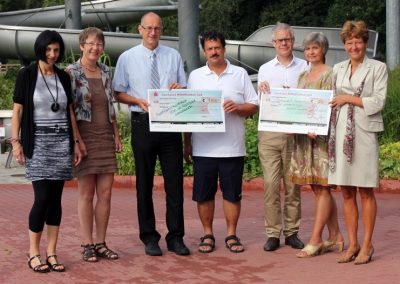 Spende aus Benefizveranstaltung „Spendenschwimmen im Parkbad“