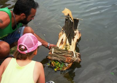 HPT Landart im Rahmen des Eltern-Kind-Zeltens