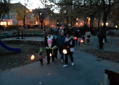Laternenumzug der Kinderkrippe Wichtelhaus