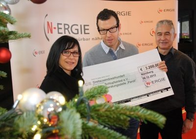 € 3.200 aus Spendenaktion „1 Euro oder mehr“ der N-ERGIE AG