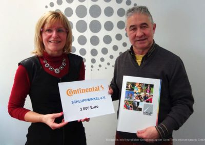 € 3.000 Spende der Conti Temic microelectronic GmbH
