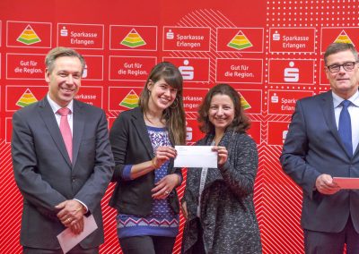 Spendenübergabe Sparkasse Erlangen 2017