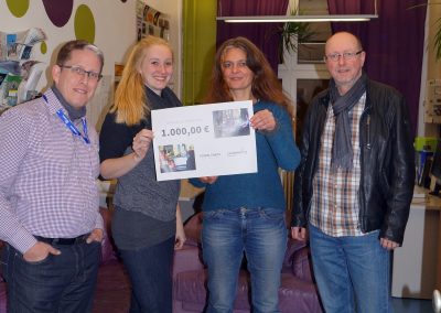 25. Nov. 2016: Coworking Nürnberg GmbH und die Band „Fusion Cakes“ spenden für das „Sleep In“