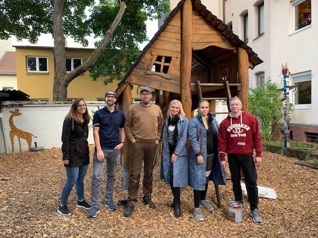 Lisa-Sophie Bell, Patrick Fuchs, Volker Stahl, Victoria Klein, Denise Hartkopf und Andreas Herrmann von der Consorsbank